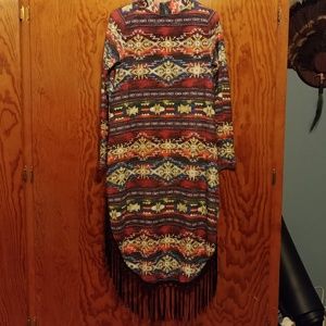 Rock 47 Tribal High-Low cardigan